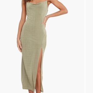 Petal & Pup Olive Maxi Skirt